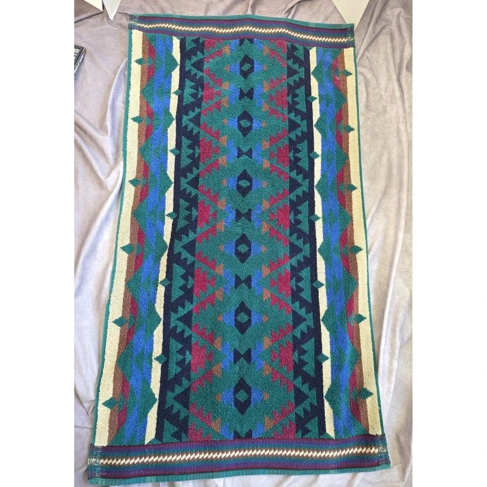 Fieldcrest Aztec Southwestern Native Bath Towel Towel VTG